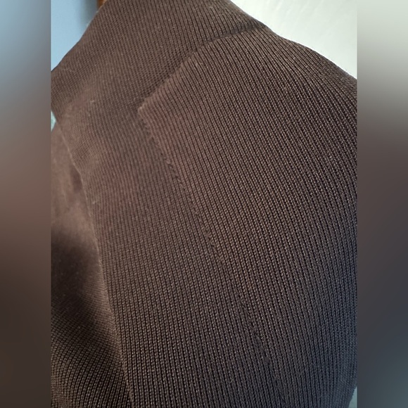 LAUREN RALPH LAUREN PETITE Brown 100% Wool Leather Trim 14P Straight Leg Career - Picture 13 of 13